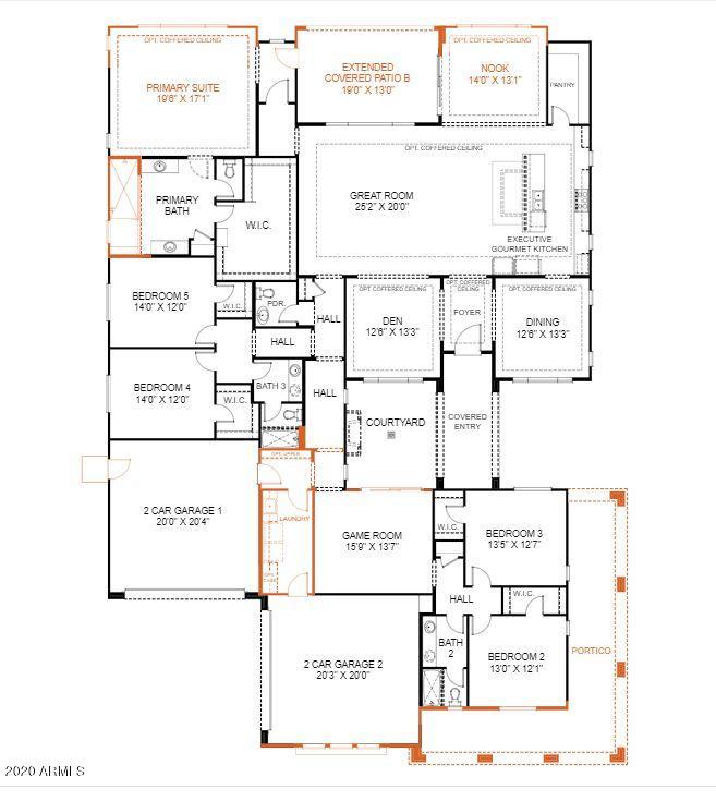 1530 East Blue Ridge Way Gilbert, AZ 85298 - Photo 2 of 2 BRI 98 Floor Plan 65-3C