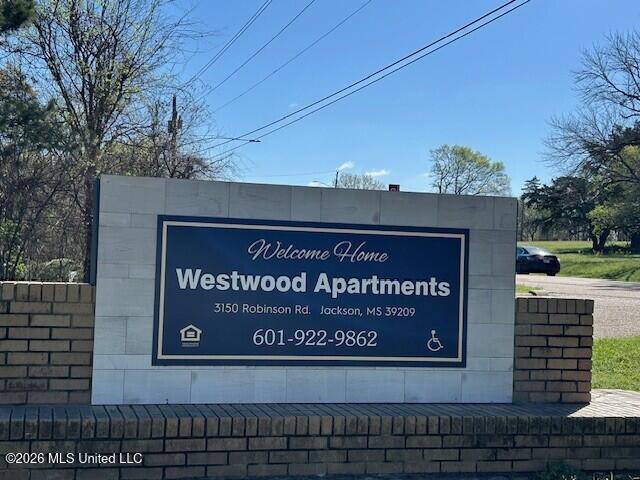 3150 Robinson Road Jackson, MS 39209 - Photo 10 of 10 Westwood Apartments Pylon