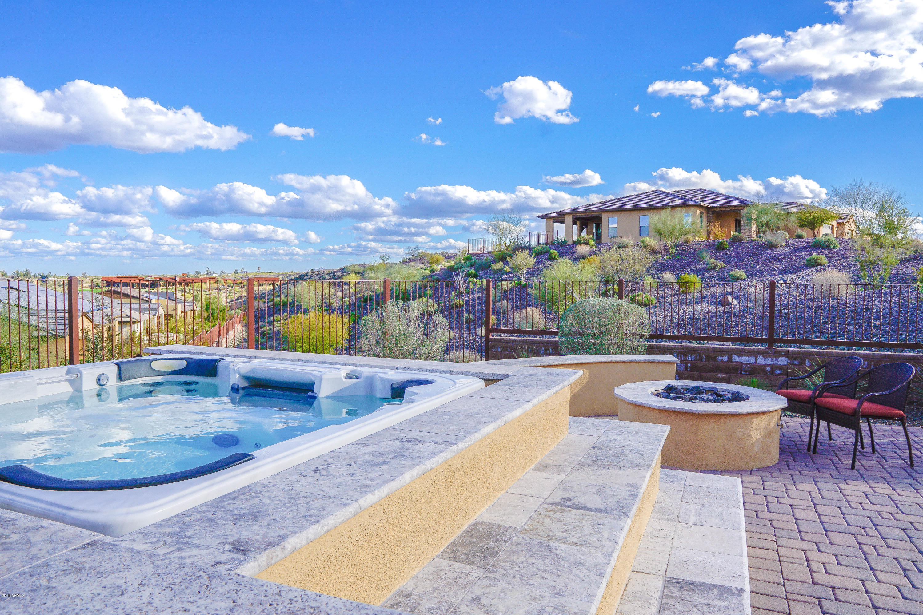 3249 Rising Sun Ridge Wickenburg, AZ 85390 - Photo 4 of 38 Spa/Hot Tub and Fire Pit