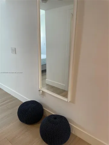 a room with a chair and a table