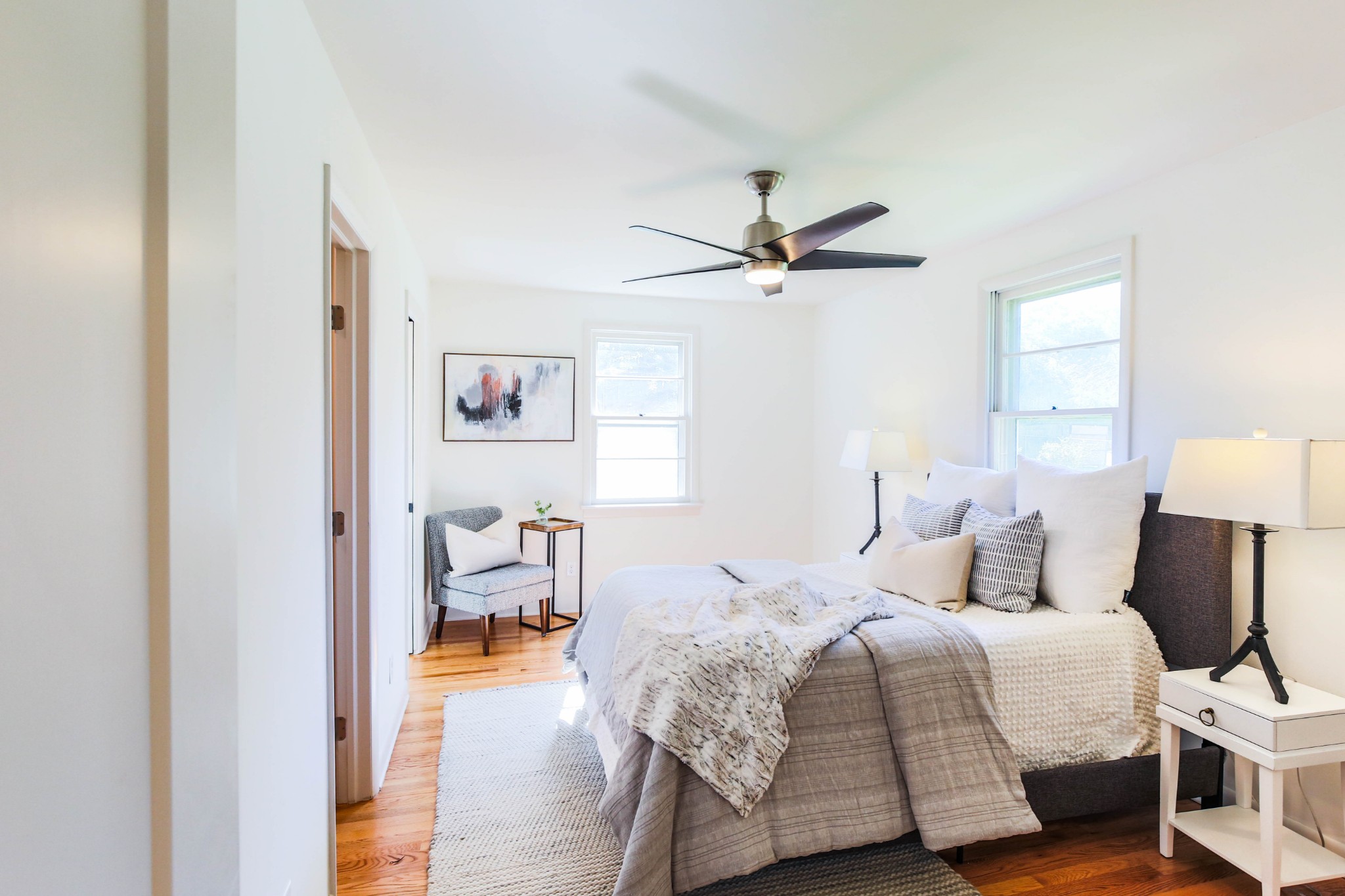 3826 East Ridge Drive Nashville, TN 37211 - Photo 5 of 10 a bedroom with a bed and wooden floor