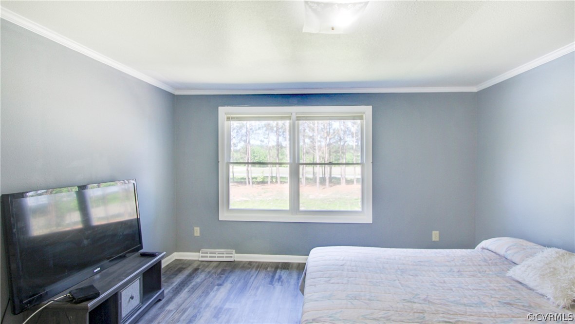 1694 Rolling Acres Road Emporia, VA 23847 - Photo 19 of 45 Bedroom with hardwood / wood-style floors and orna