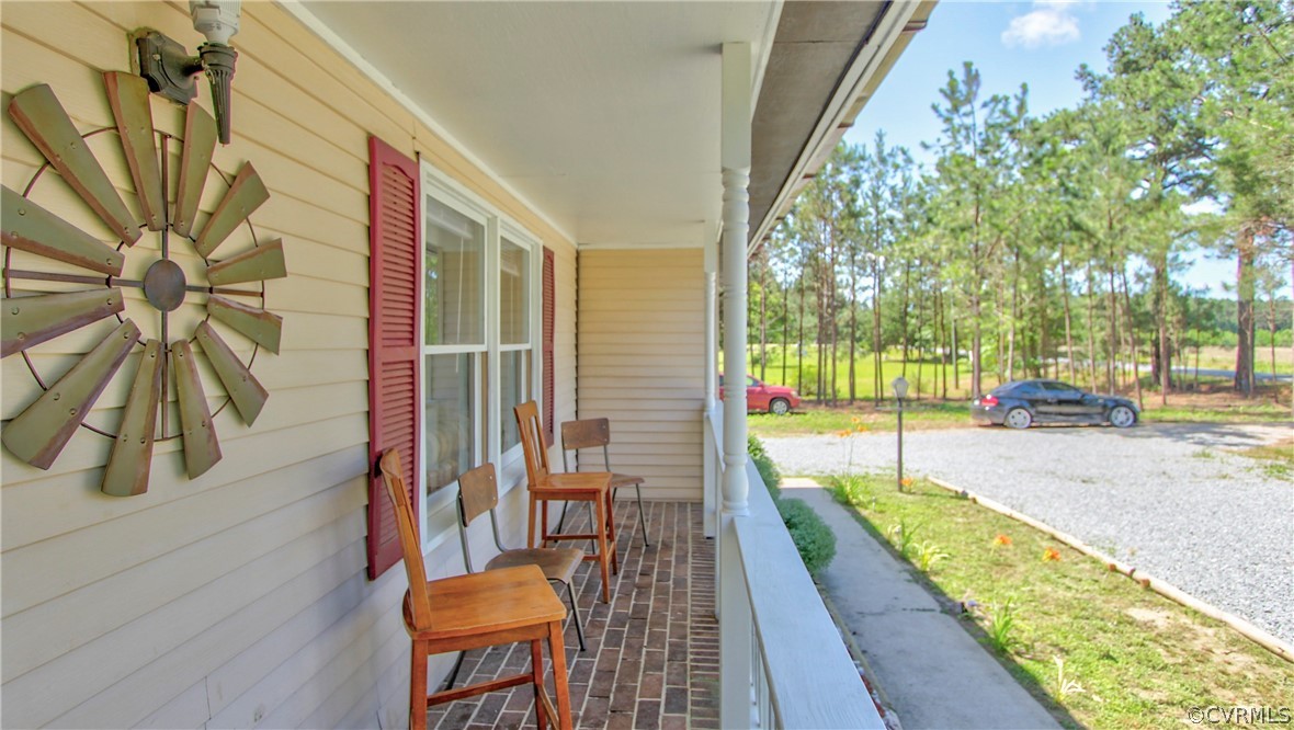 View of patio / terrace with covered porch