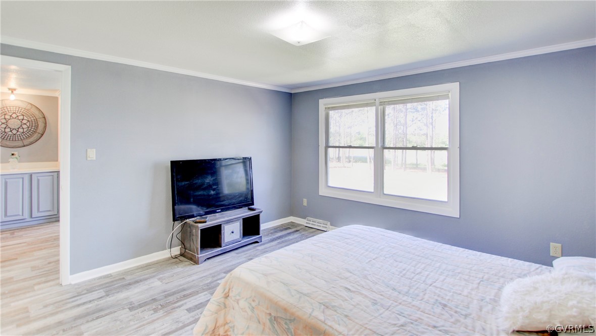 1694 Rolling Acres Road Emporia, VA 23847 - Photo 22 of 45 Bedroom featuring crown molding and light wood-typ