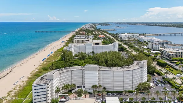 a view of a building from a balcony
