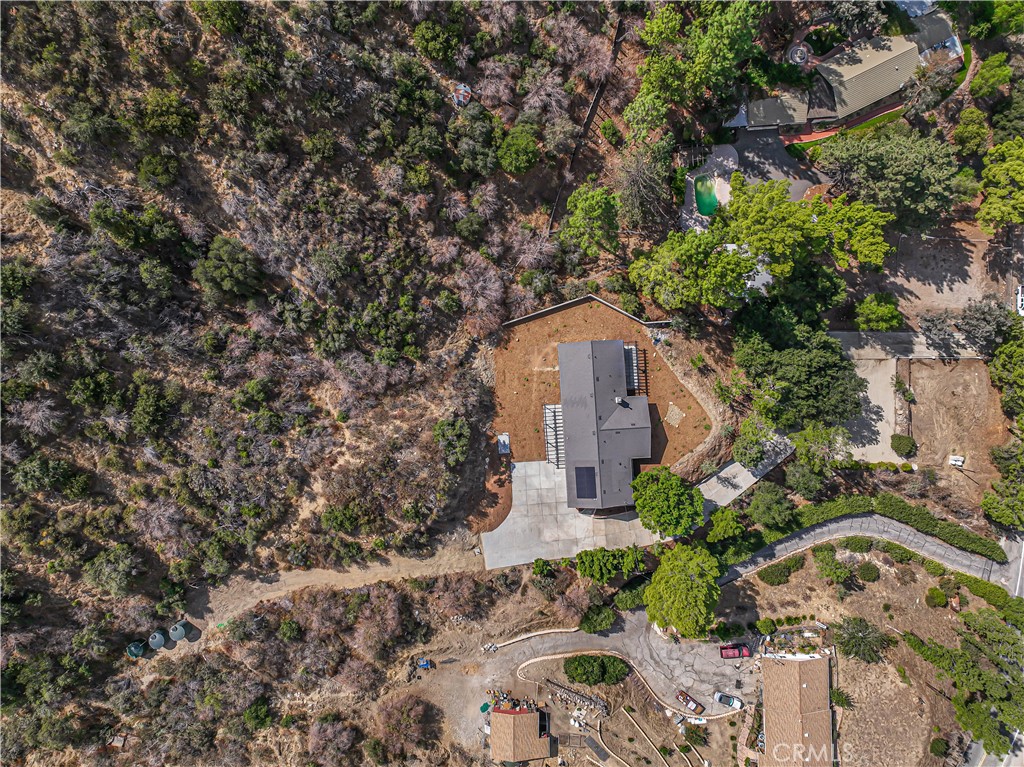 4134 Big Tujunga Canyon Road Tujunga, CA 91042 - Photo 42 of 44 a aerial view of a house with a yard and large tree