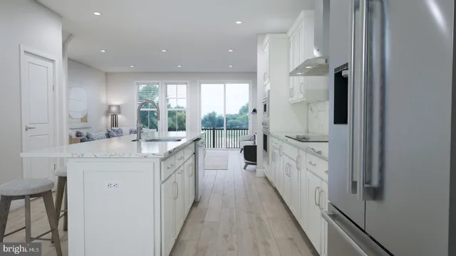 a bathroom with a granite countertop double vanity and a sink