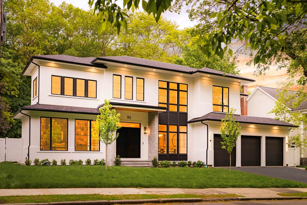 a front view of a house