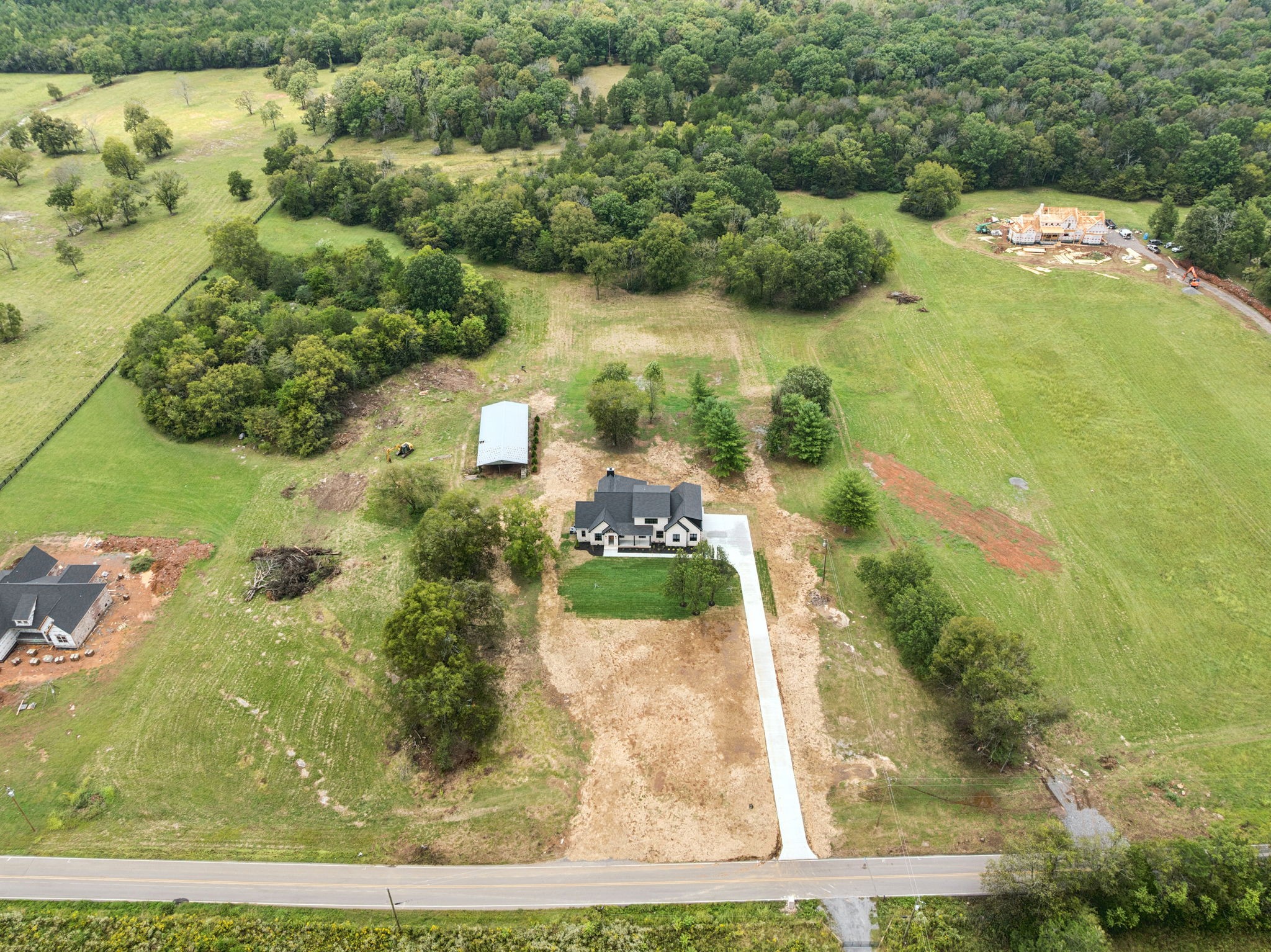 8297 12 Corners Road Lascassas, TN 37085 - Photo 60 of 63 an aerial view of a house