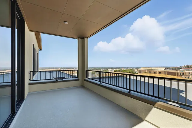 a view of balcony with city view