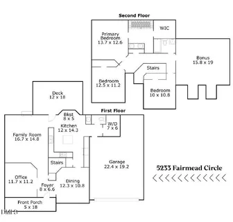 $549,900 | 5233 Fairmead Circle, Raleigh, NC 27613