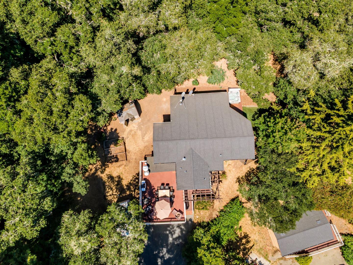 4858 Freedom Boulevard Aptos, CA 95003 - Photo 39 of 65 an aerial view of a house with a yard