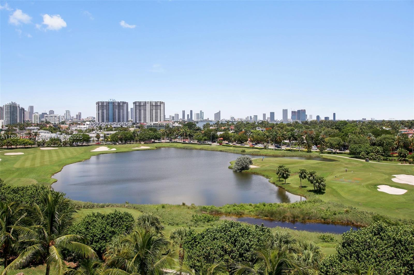 2001 Meridian Avenue, Unit 103 Miami Beach, FL 33139 - Photo 44 of 49 a view of a lake with a city