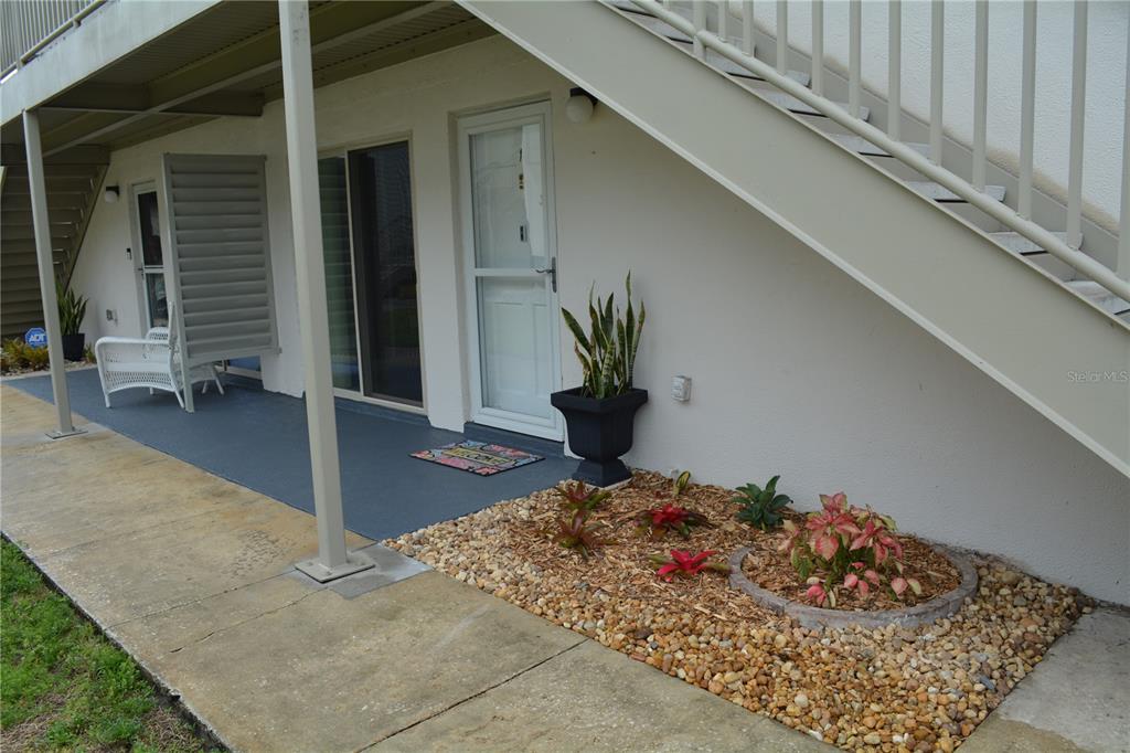 a view of a porch