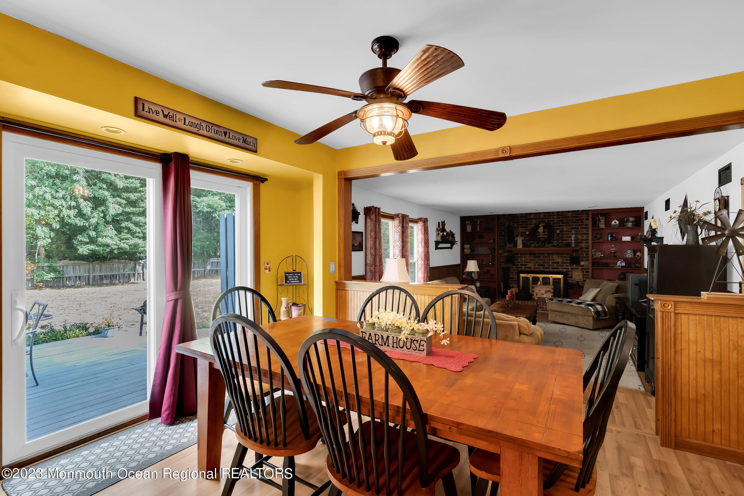 1216 Andover Road Brick, NJ 08724 - Photo 24 of 50 a view of a dining room with furniture window and outside view