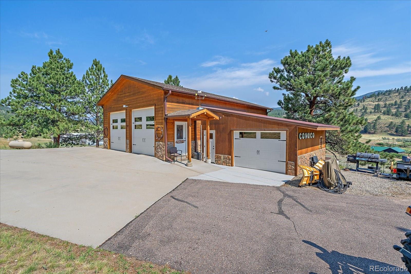 357 County Road 64 Shawnee, CO 80475 - Photo 36 of 50 a view of a house with a yard and a large tree