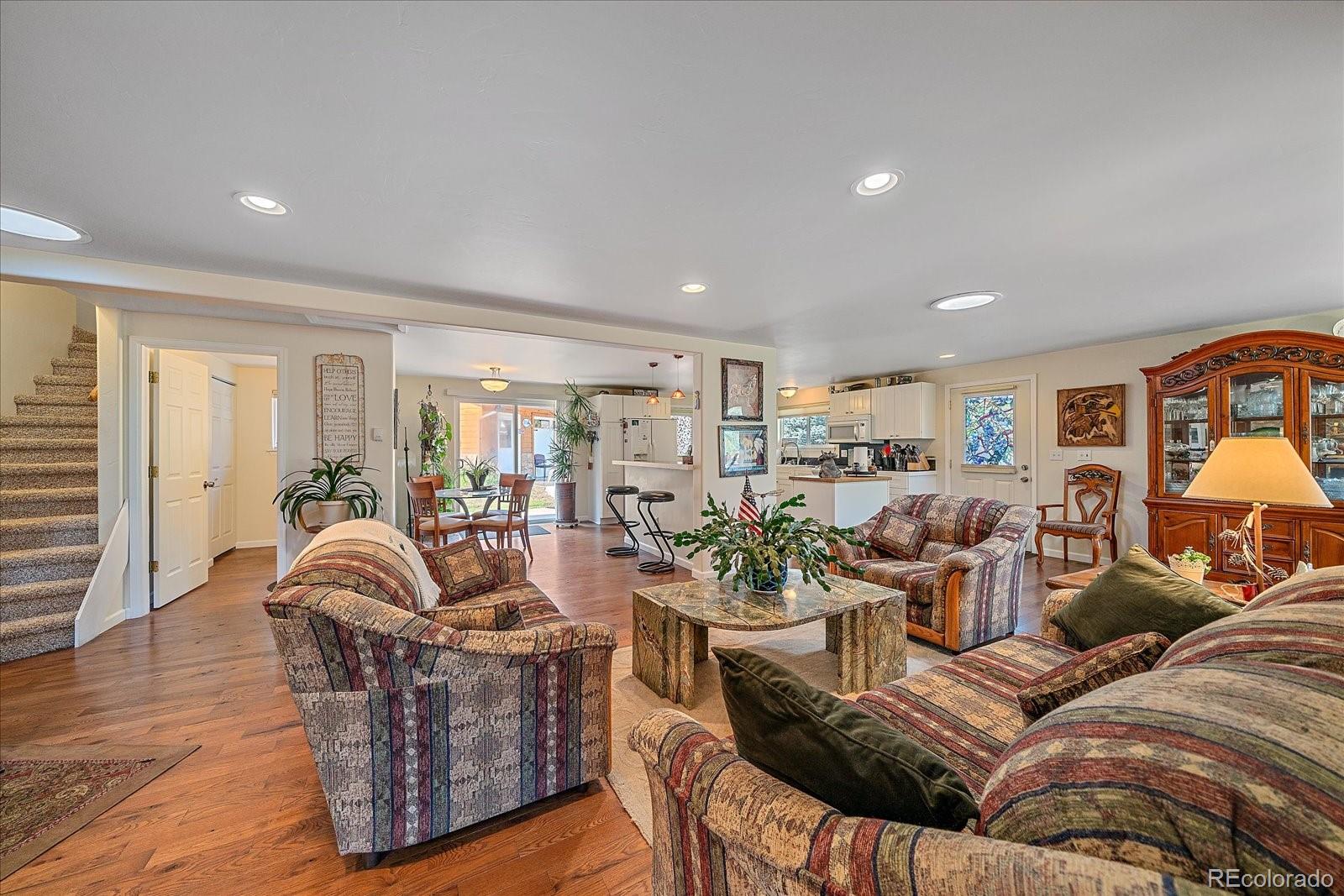 357 County Road 64 Shawnee, CO 80475 - Photo 6 of 50 a living room with furniture kitchen view and a large window
