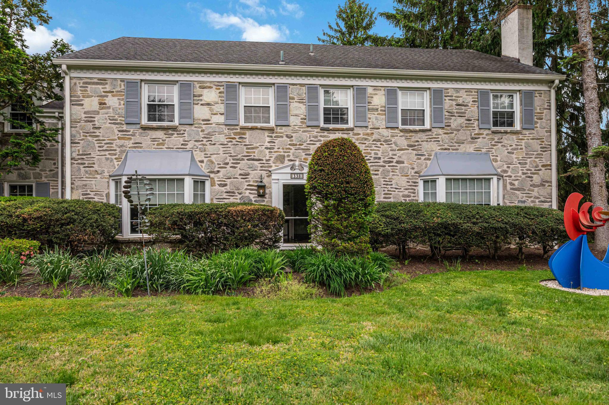 330 Bent Road Wyncote, PA 19095 - Photo 1 of 47 a front view of a house with garden