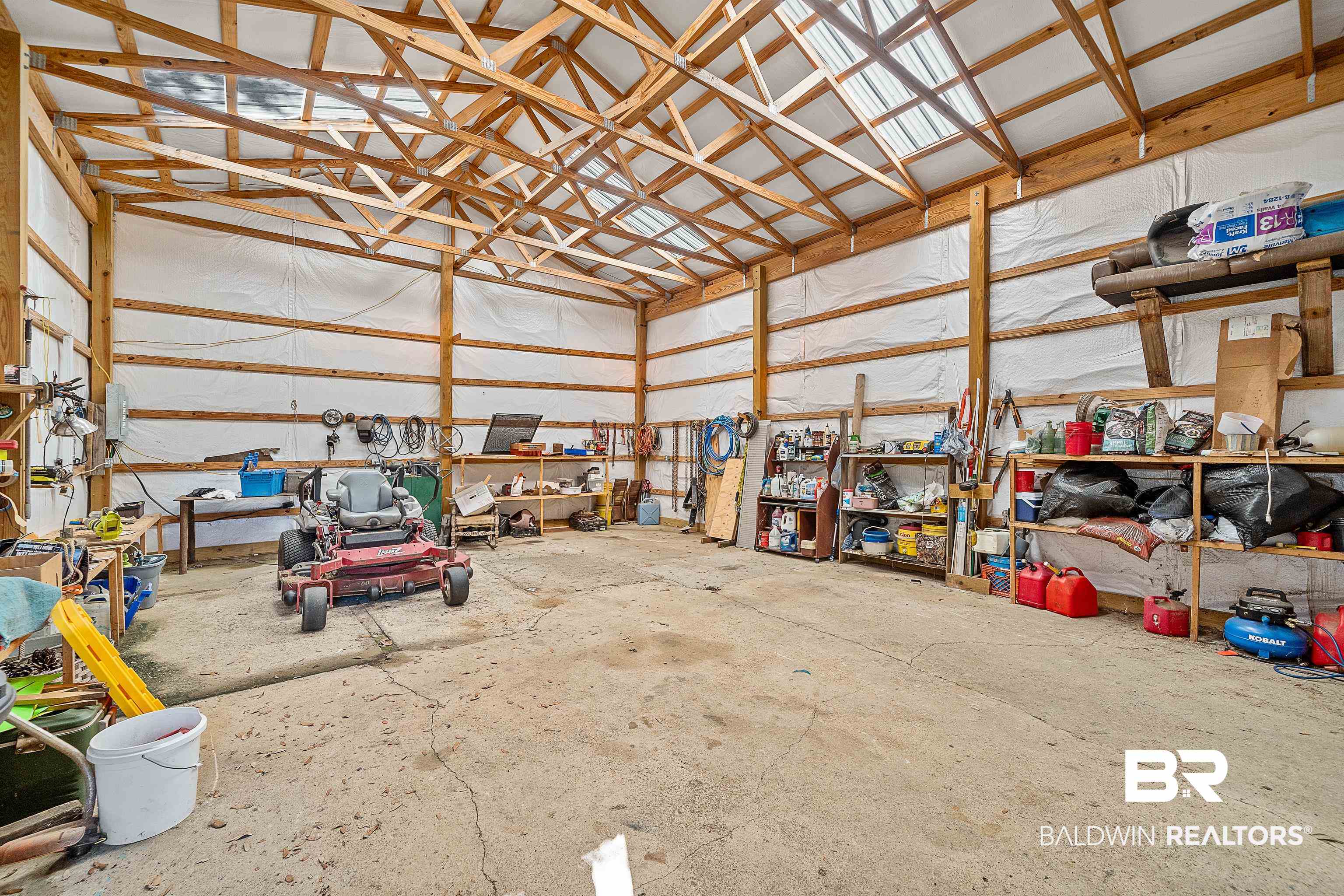 11528 Whitehouse Fork Road Bay Minette, AL 36507 - Photo 34 of 37 Garage with metal wall