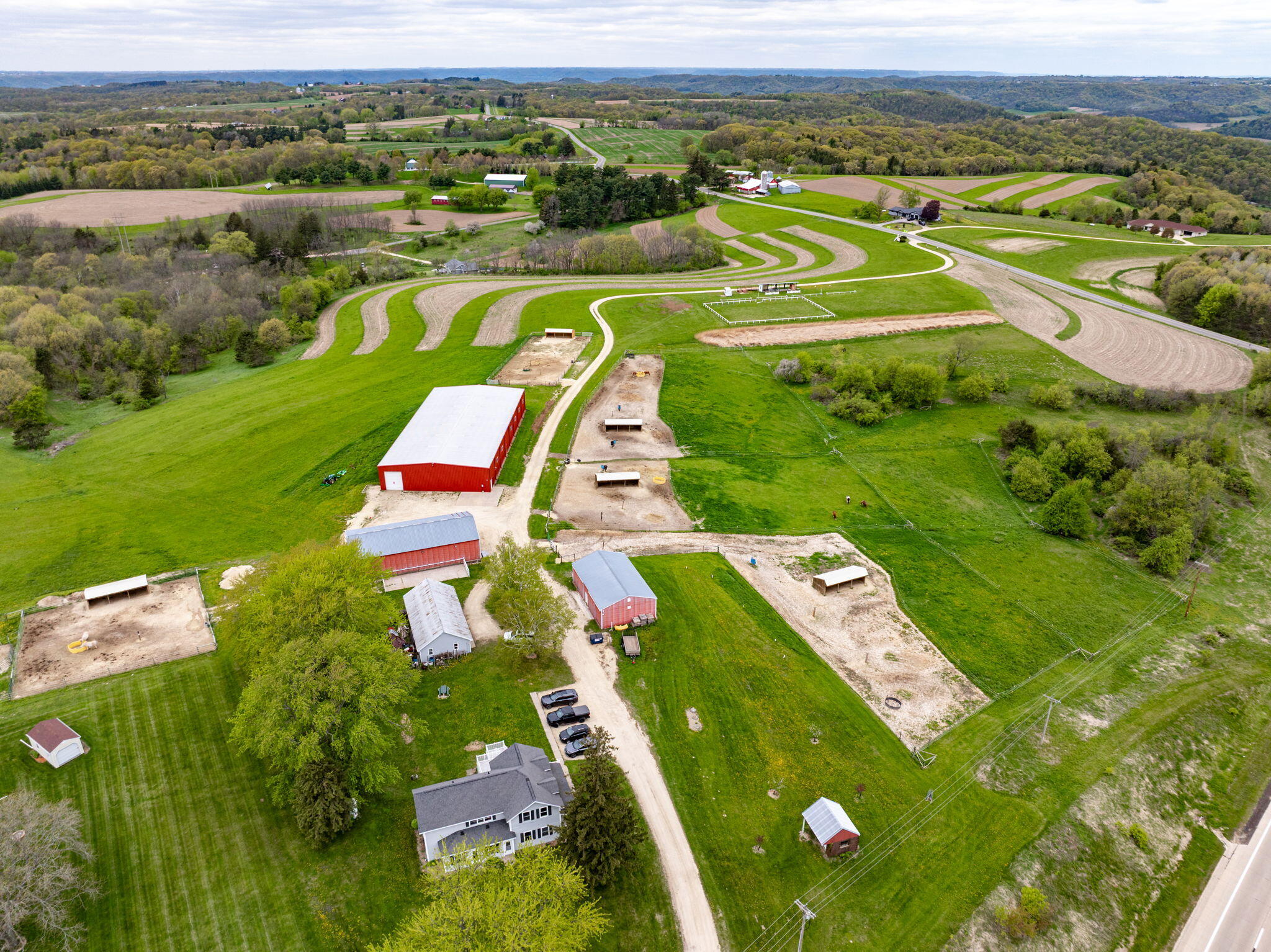 W4102 Ober Road Greenfield, WI 54623 - Photo 28 of 38 Drone View