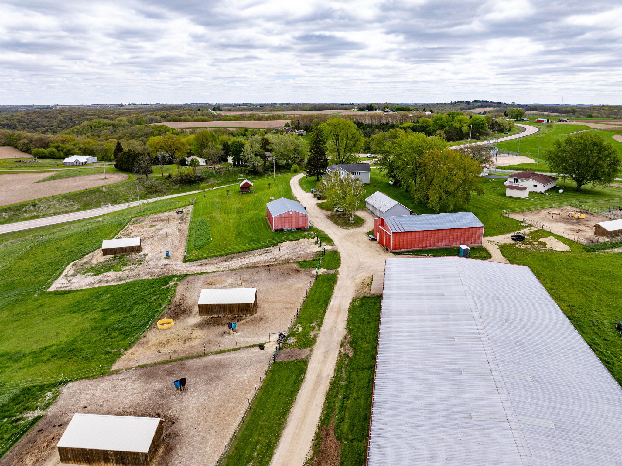 W4102 Ober Road Greenfield, WI 54623 - Photo 29 of 38 Drone View
