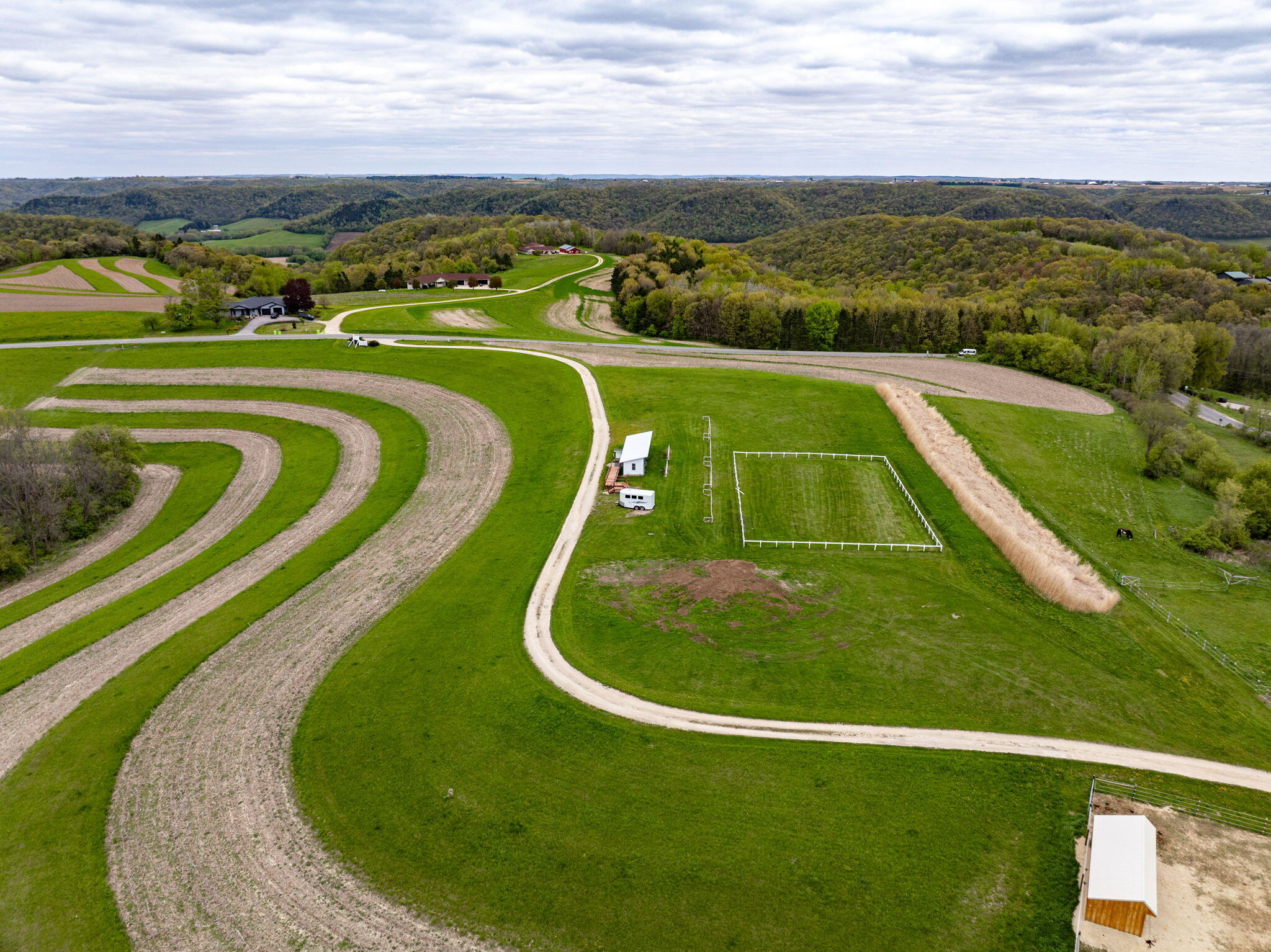 W4102 Ober Road Greenfield, WI 54623 - Photo 32 of 38 Drone View