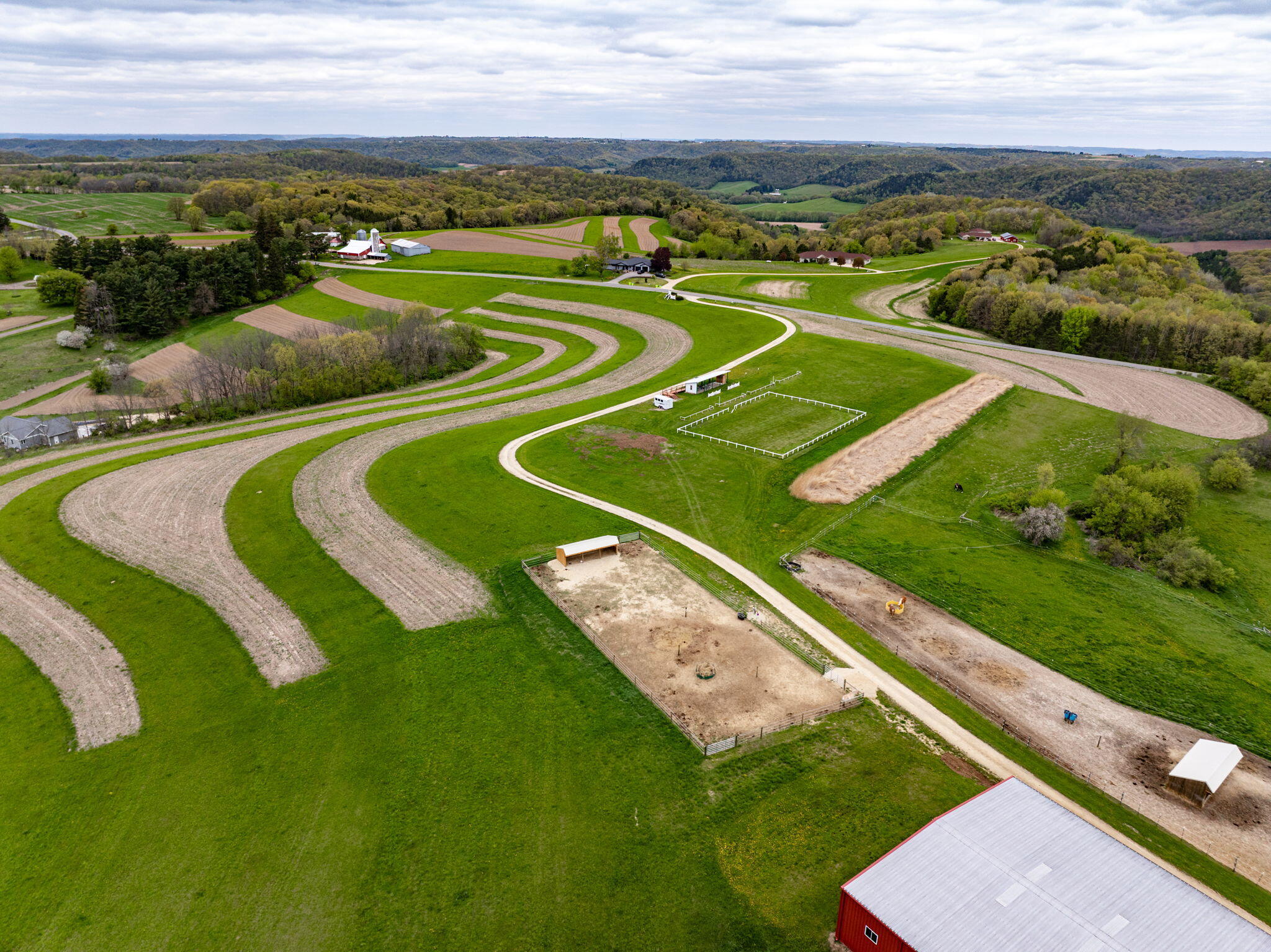 W4102 Ober Road Greenfield, WI 54623 - Photo 34 of 38 Drone View