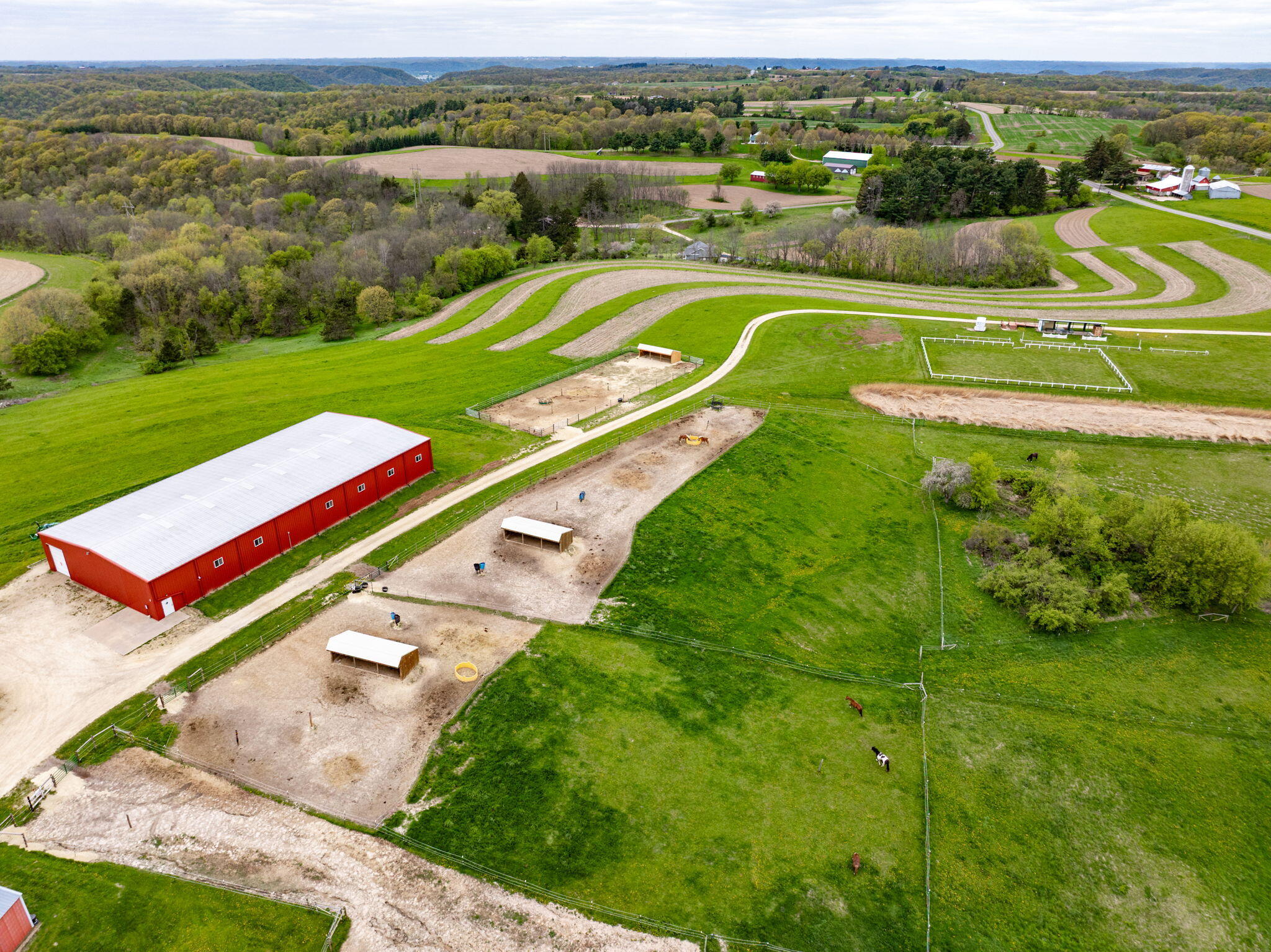 W4102 Ober Road Greenfield, WI 54623 - Photo 36 of 38 Drone View