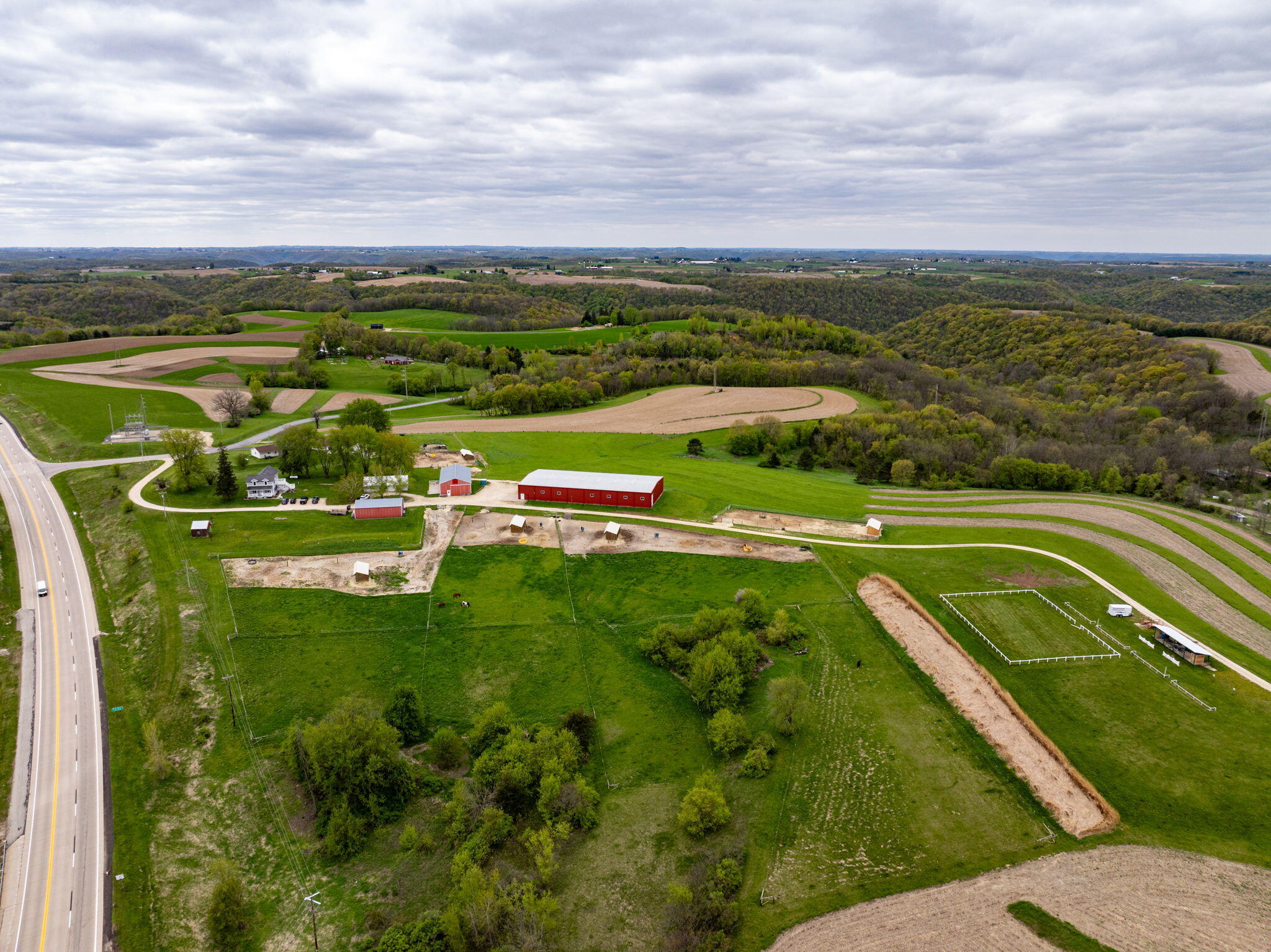 W4102 Ober Road Greenfield, WI 54623 - Photo 37 of 38 Drone View