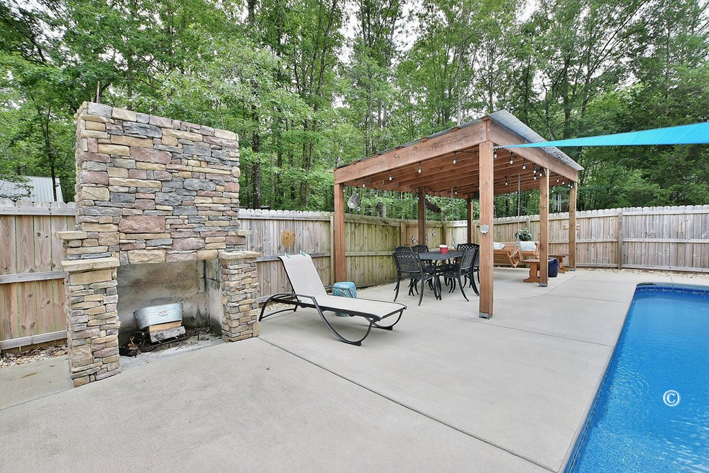 1968 Hadley Road Pine Mountain, GA 31822 - Photo 39 of 59 Outdoor fireplace and Pavilion