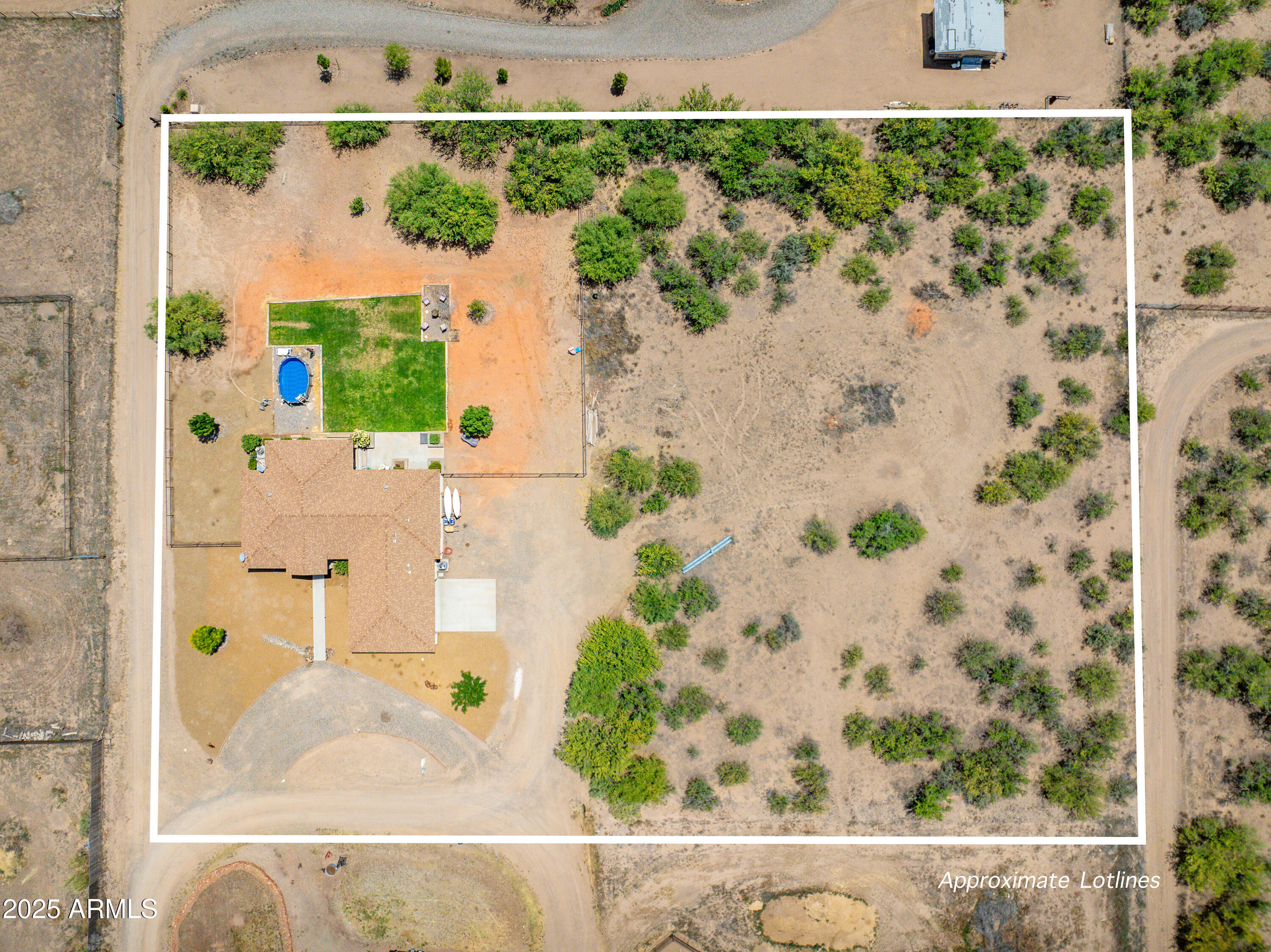 955 West Copperhead Road Camp Verde, AZ 86322 - Photo 17 of 35 an aerial view of a house with a yard