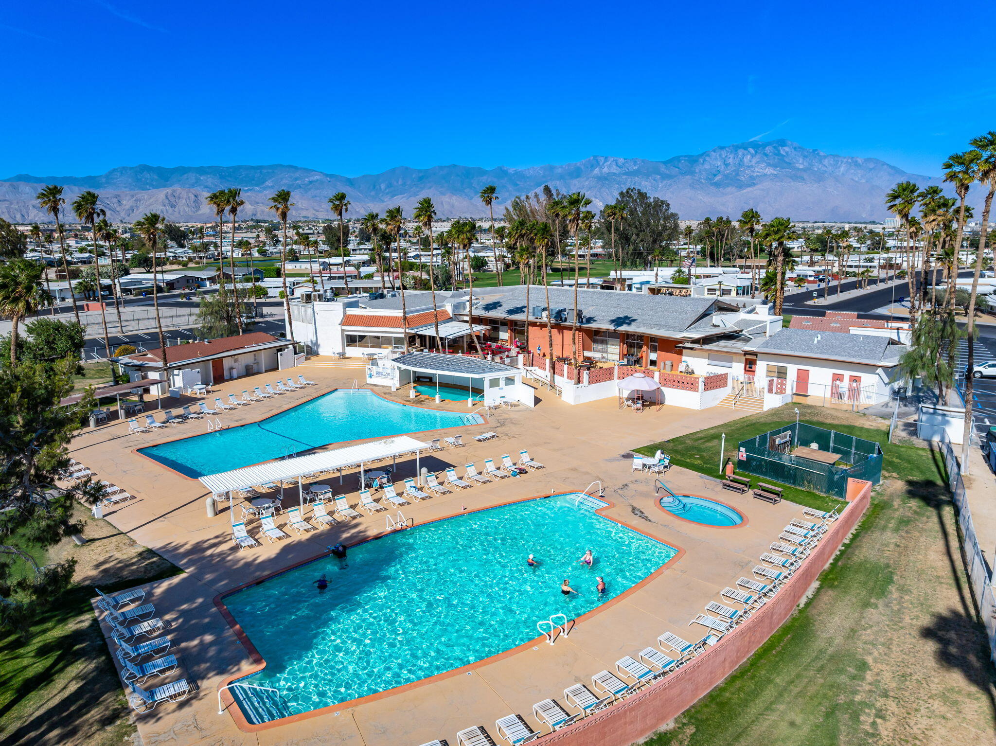 33204 Laredo Circle Thousand Palms, CA 92276 - Photo 57 of 62 a view of a pool with a lake view