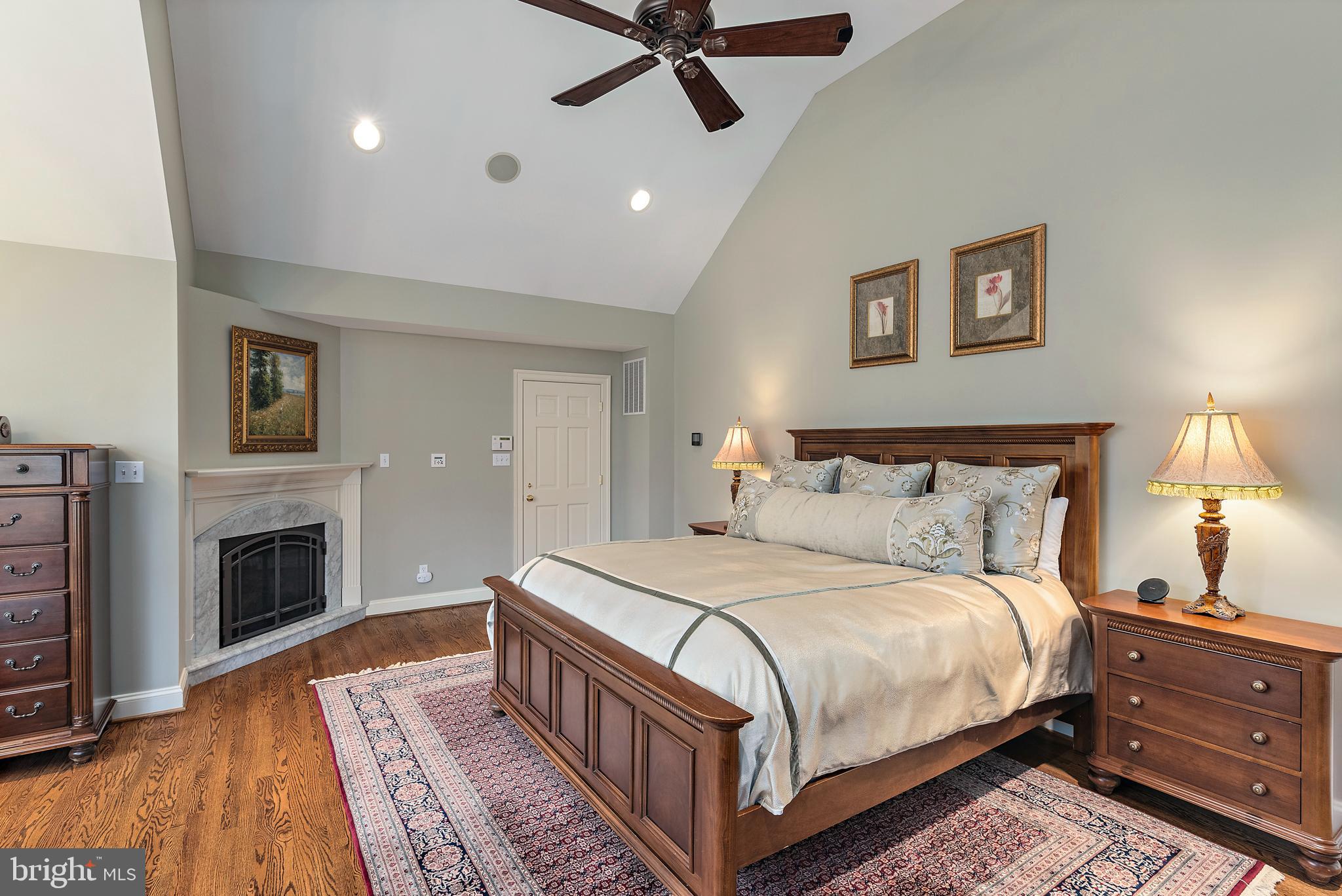 403 Beards Dock Crossing Annapolis, MD 21403 - Photo 44 of 96 a bedroom with a bed and a fireplace