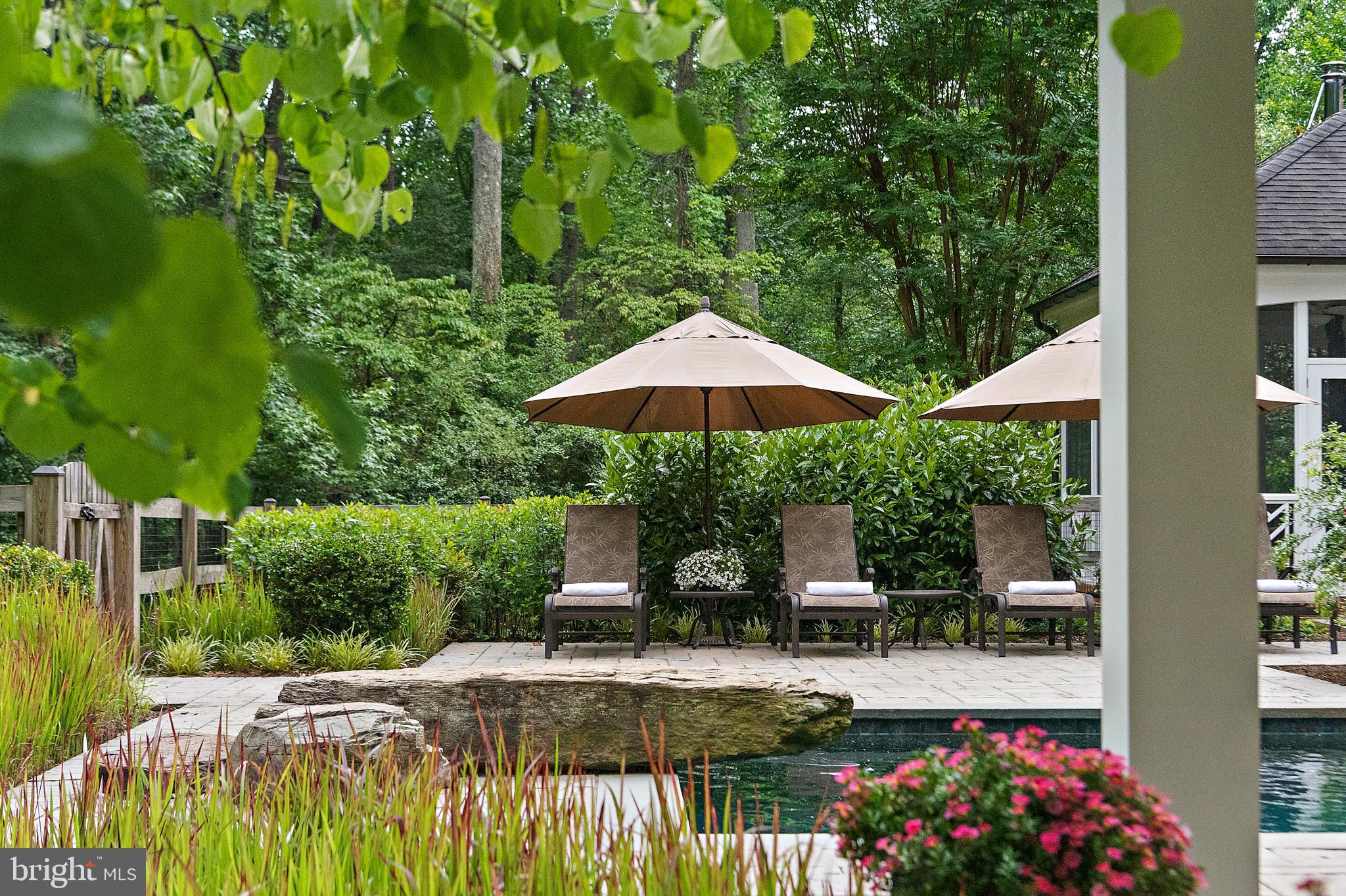 403 Beards Dock Crossing Annapolis, MD 21403 - Photo 79 of 96 Landscaped & fenced Salt water pool, diving rock