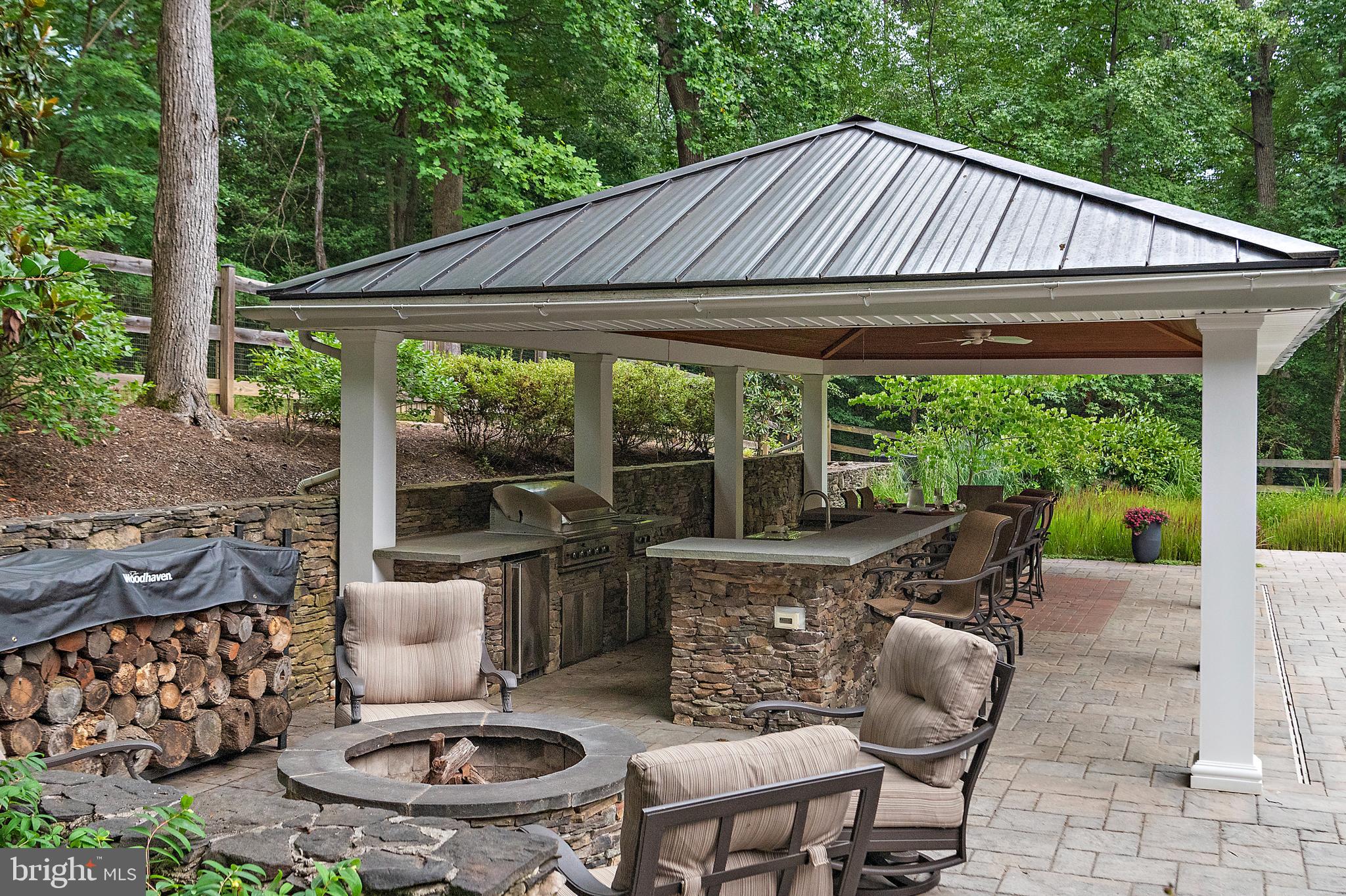 403 Beards Dock Crossing Annapolis, MD 21403 - Photo 83 of 96 View from fire pit and pavilion overlooking pool