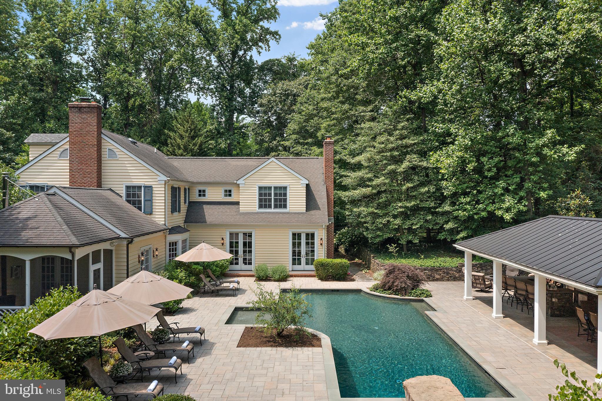 403 Beards Dock Crossing Annapolis, MD 21403 - Photo 10 of 96 Rear elevation of rear yard, pool & pavilion