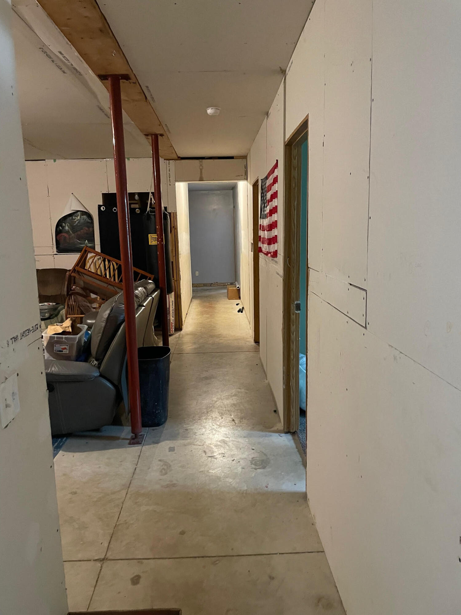 12416 Johnson Road Kaleva, MI 49645 - Photo 19 of 37 Basement hallway
