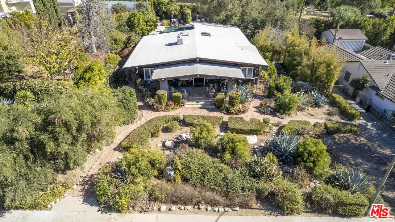 1432 Valley View Road Glendale, CA 91202 - Photo 3 of 17 a aerial view of a house with swimming pool and sitting area