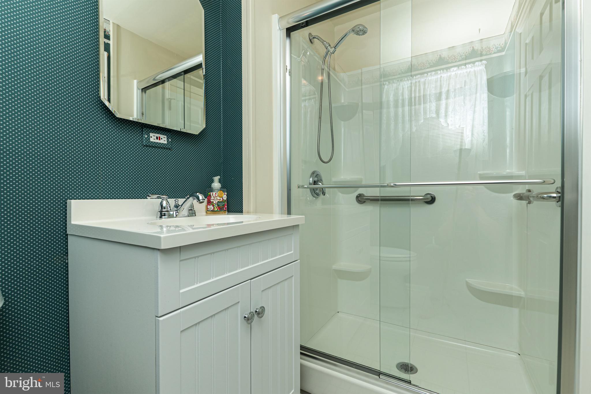 116 Autumn Horseshoe Bend Newark, DE 19702 - Photo 28 of 43 a bathroom with a shower sink and mirror