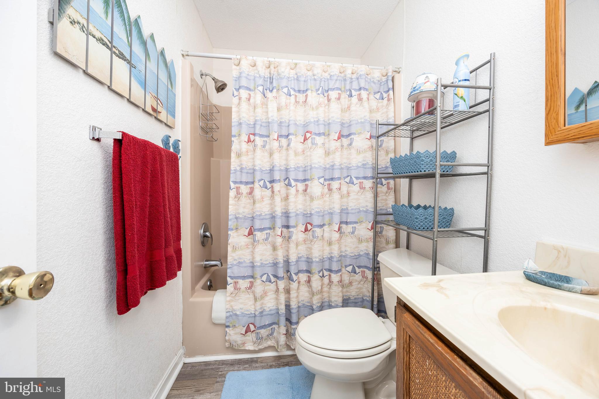 54 Falcon Bridge Road Ocean Pines, MD 21811 - Photo 25 of 53 a bathroom with a sink a toilet and shower curtain