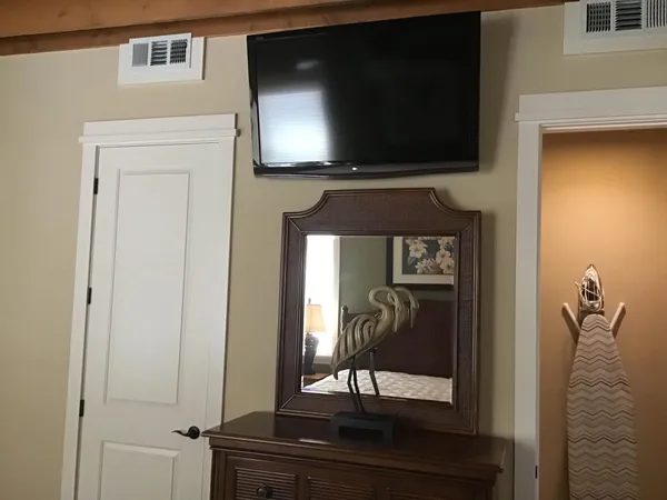 a view of hallway with living room