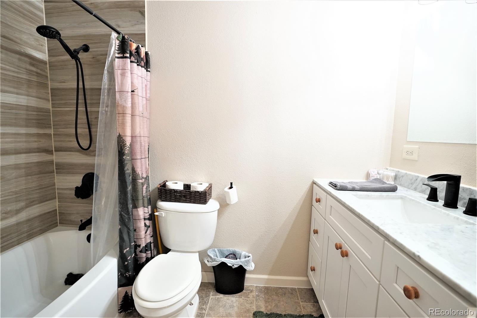336 County Road 64 Shawnee, CO 80475 - Photo 19 of 40 a bathroom with a sink a toilet and shower