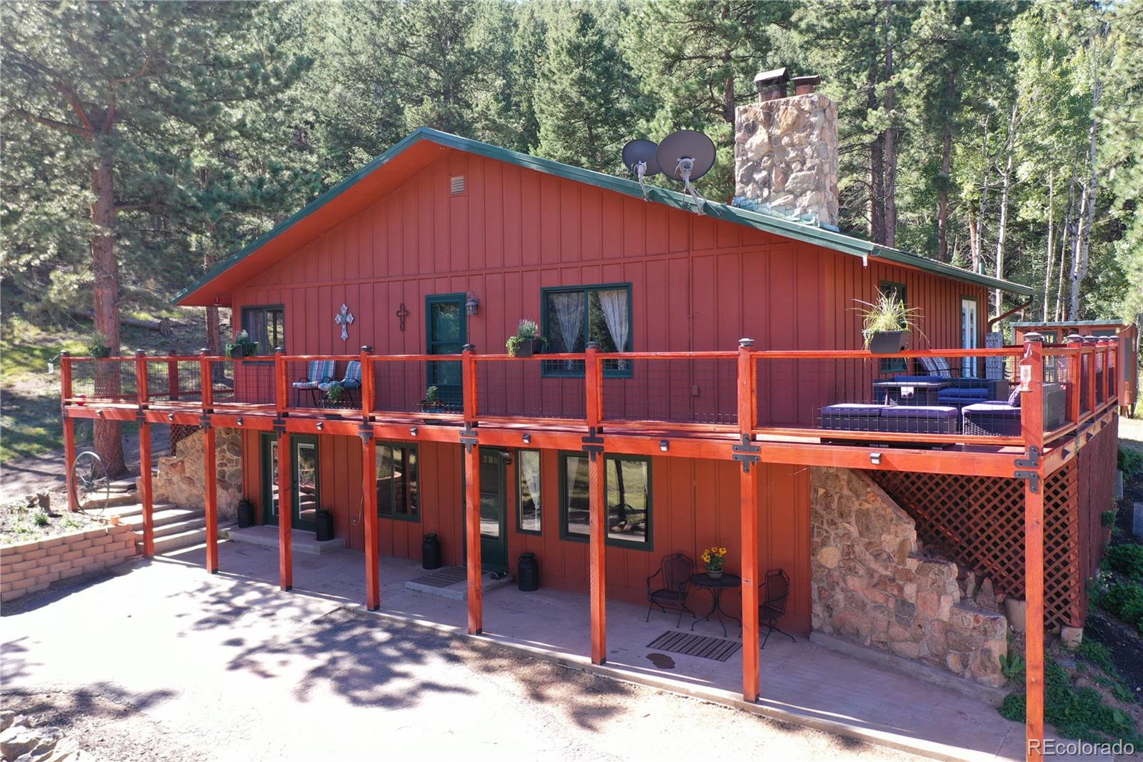336 County Road 64 Shawnee, CO 80475 - Photo 2 of 40 a view of a house with backyard patio and backyard