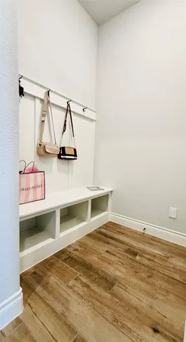 a view of a room with storage and utility