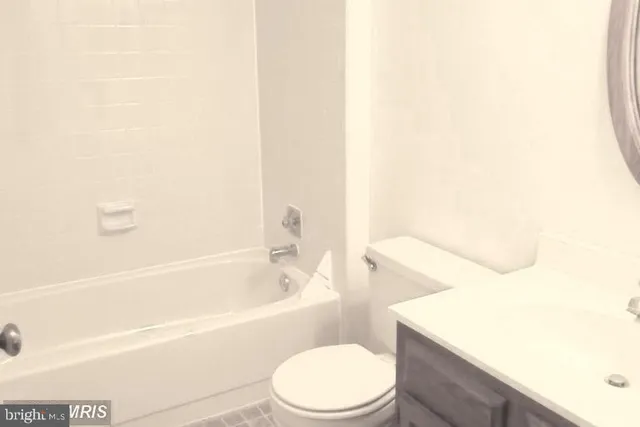 a bathroom with a toilet and a bathtub