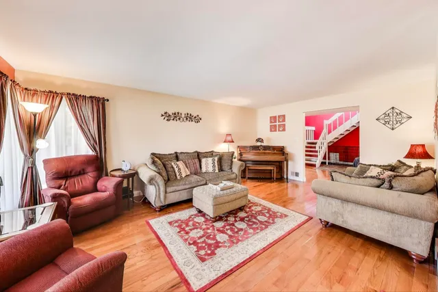 a outdoor space with chairs