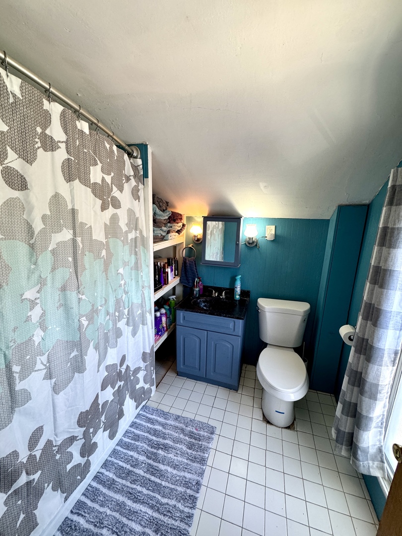 304 South Church Street Sheffield, IL 61361 - Photo 19 of 23 a bathroom with a granite countertop toilet and a sink