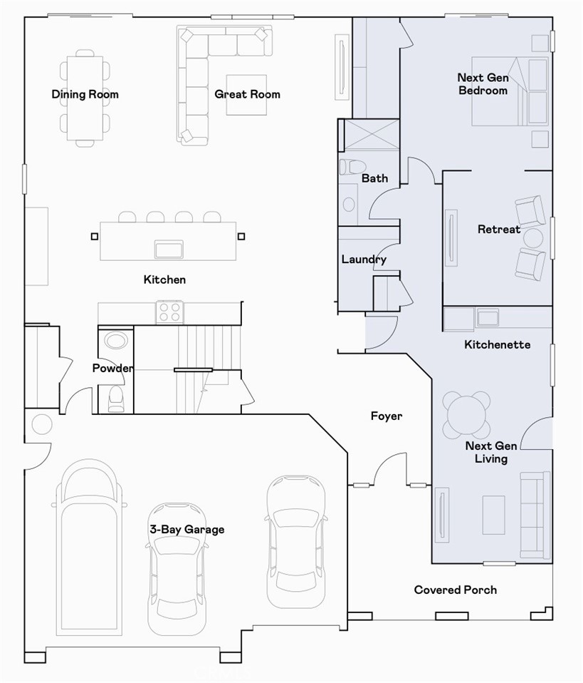 2392 Peach Tree Lane Perris, CA 92570 - Photo 24 of 25 Residence 3 - level 1 floorplan