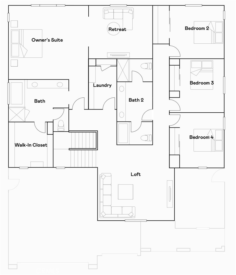 2392 Peach Tree Lane Perris, CA 92570 - Photo 25 of 25 Residence 3 - level 2 floorplan