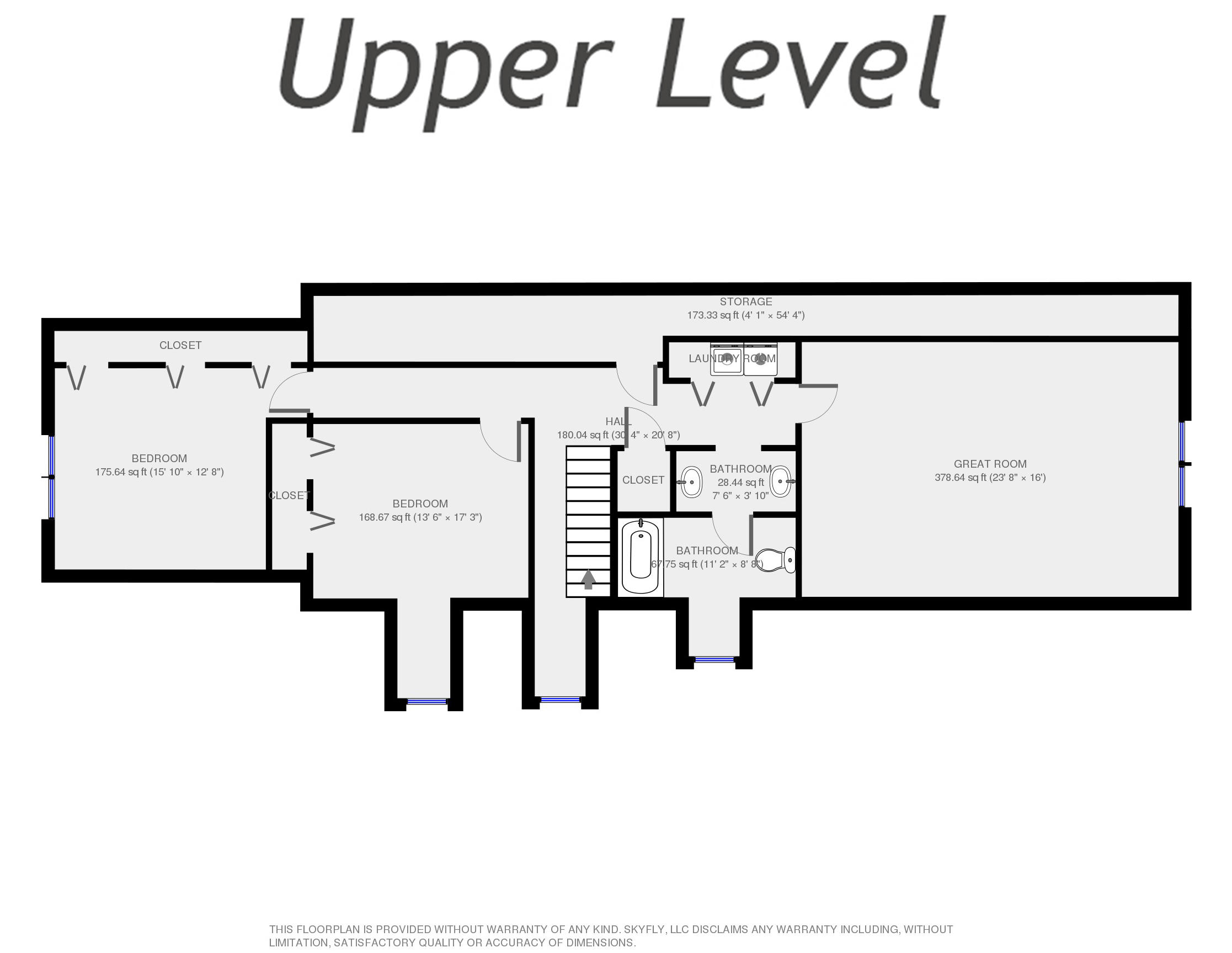 378 Teel Brooke Road Rocky Mount, VA 24151 - Photo 45 of 46 Upper Level Floor Plan